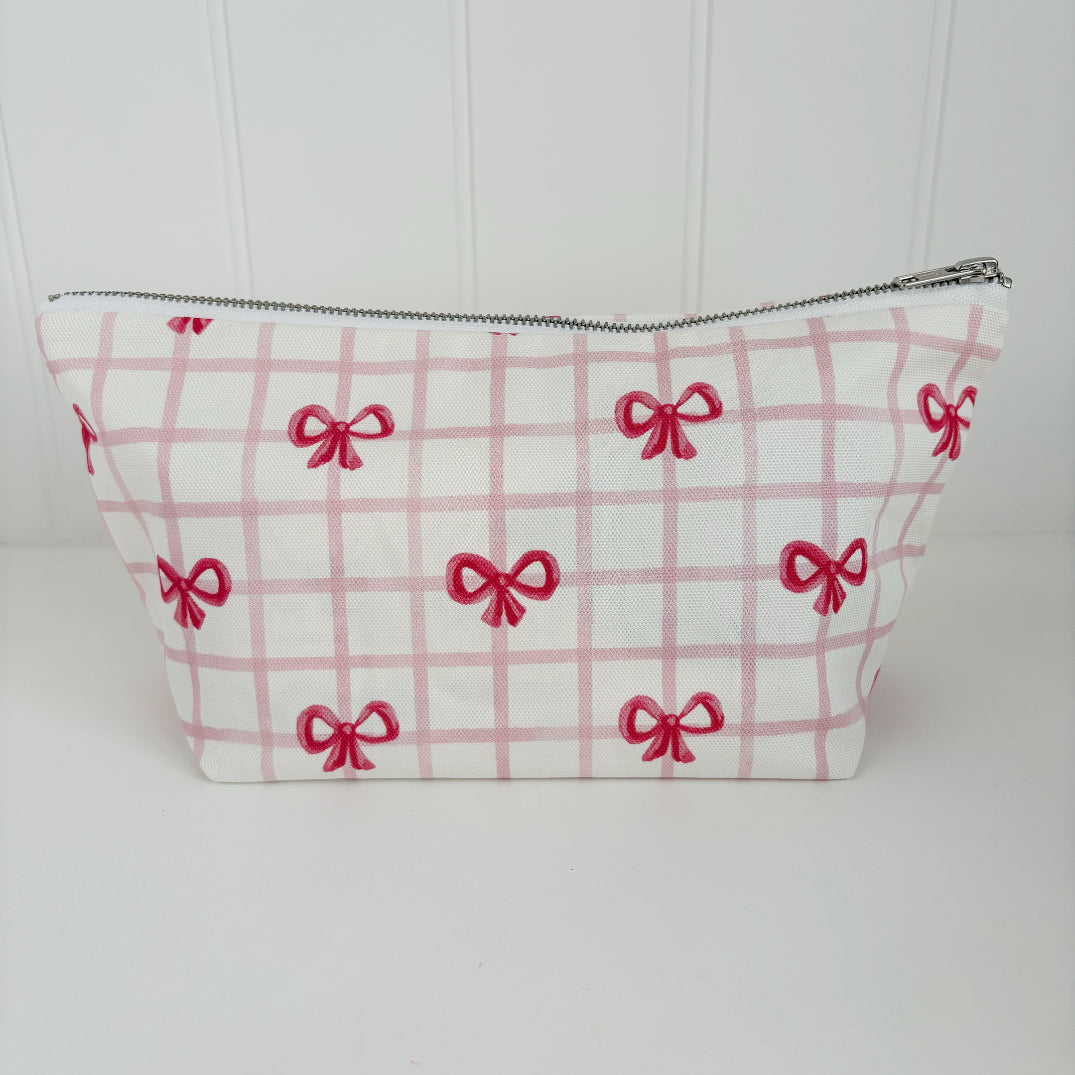 Nappy Wallet - Pink Bows Bobbin and Bumble