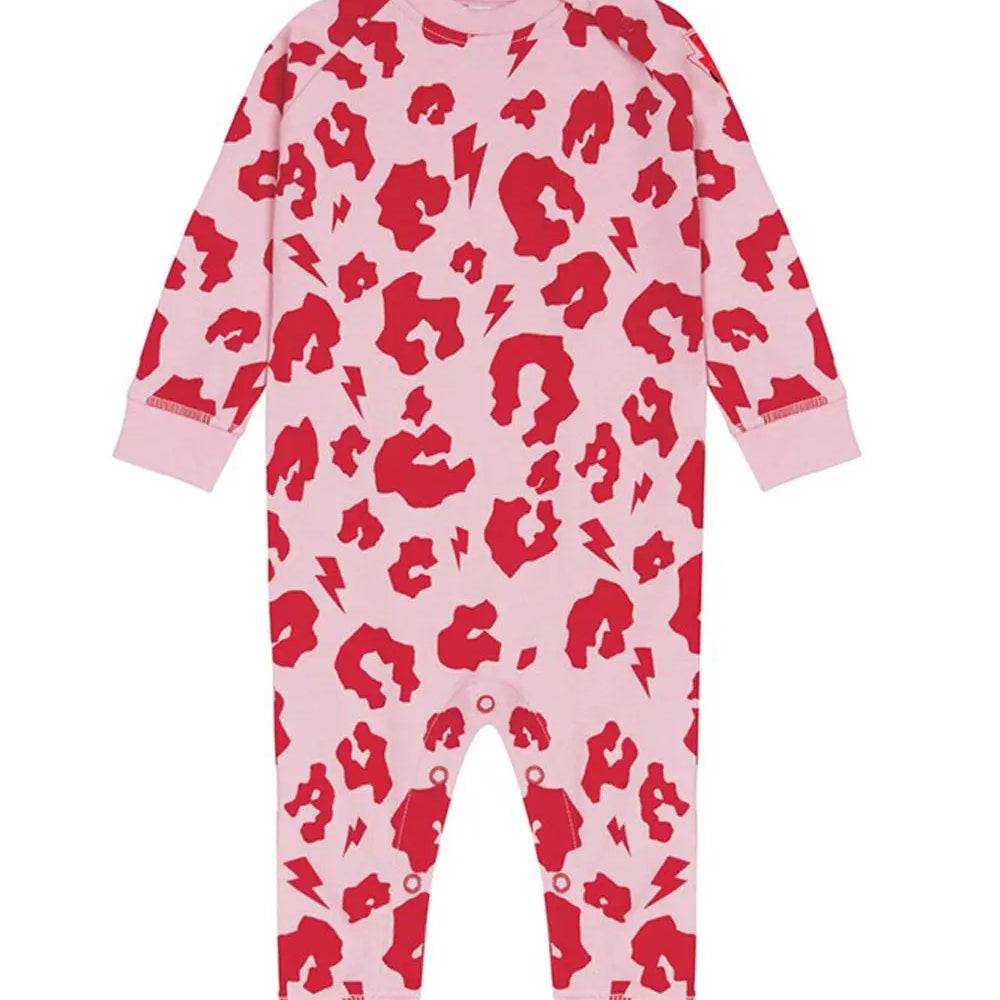 Pink with Red Leopard Romper Scamp & Dude