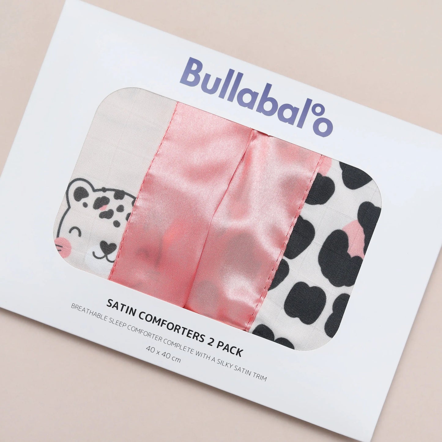 Pinky Paws Satin Comforter 2-Pack - Pink Satin Bullabaloo