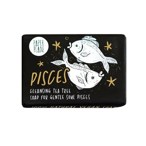 Pisces Star Sign Zodiac Bar - Natural and Vegan Horoscope Soap Paper Plane