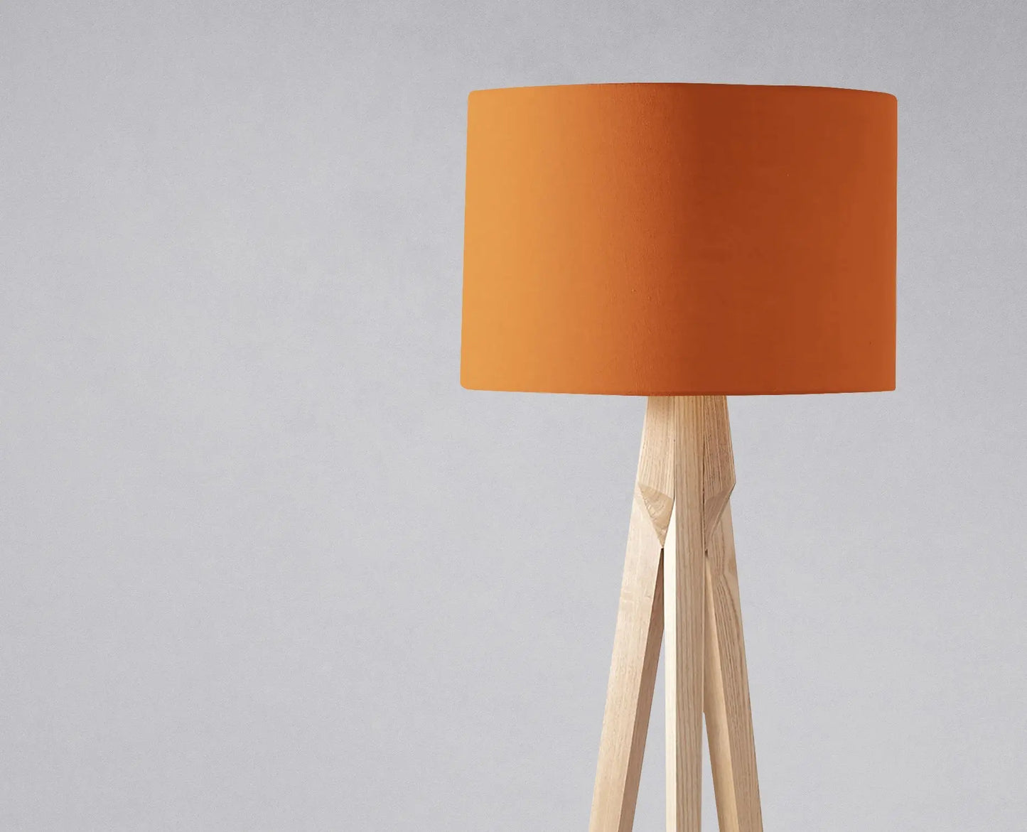 Plain Burnt Orange Lampshade – Handmade UK Ceiling or Table Lamp Shade | Made to Order Shadow bright