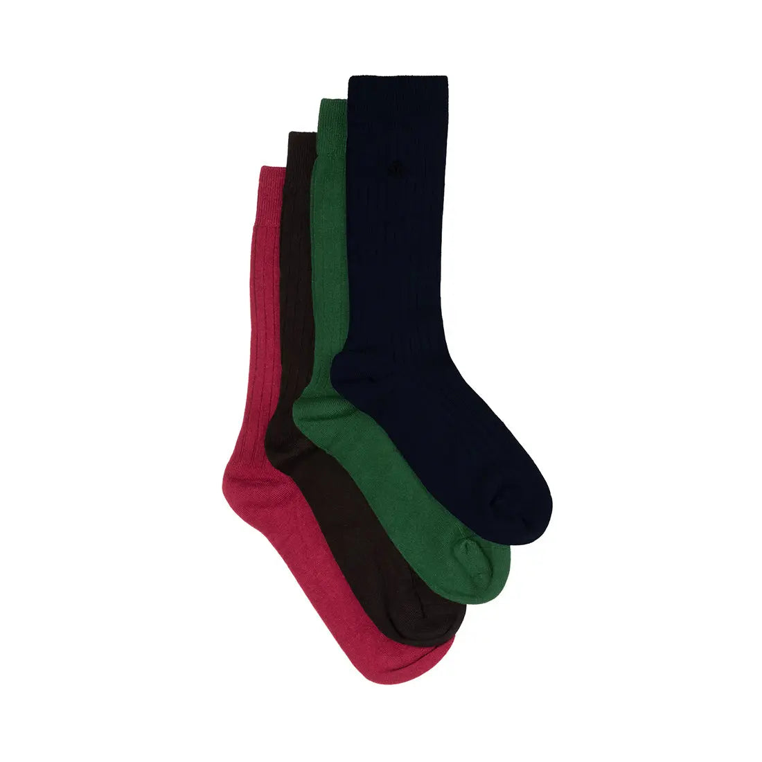 Plain Comfort Cuff Bamboo Sock Bundle - Four Pairs Swole Panda