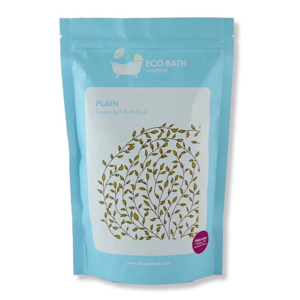 Plain Epsom Salt Bath Soak - Pouch | 500g & 1000g Eco Bath London