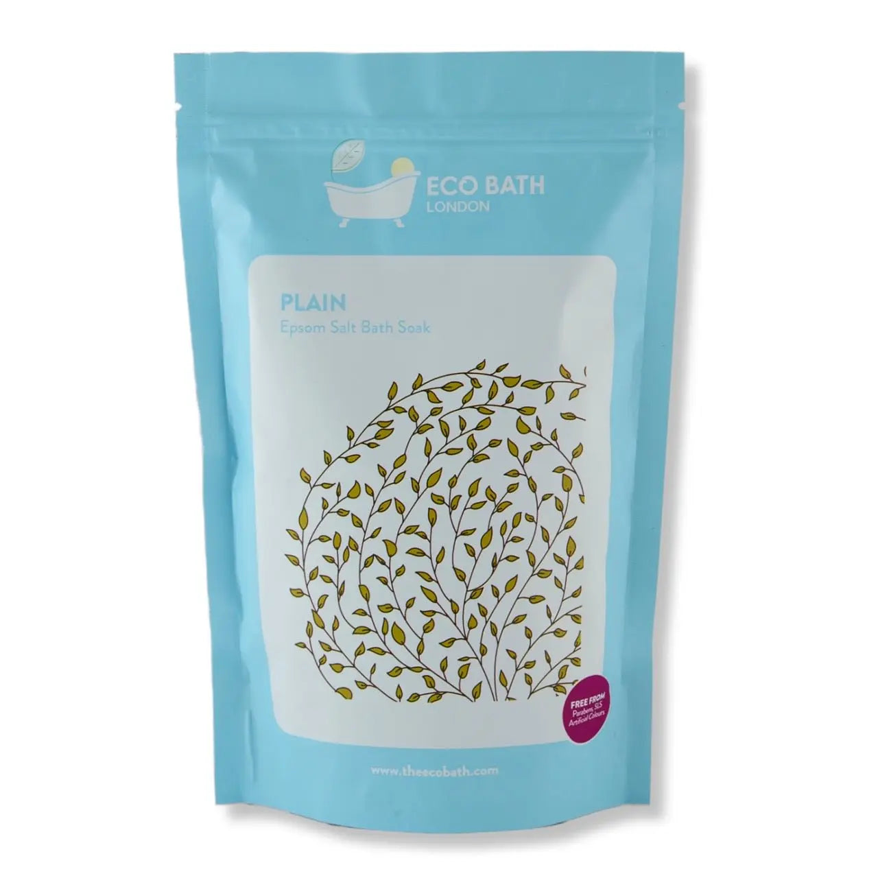 Plain Epsom Salt Bath Soak - Pouch | 500g & 1000g Eco Bath London