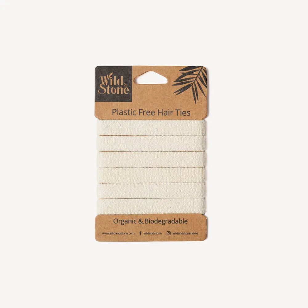 Plastic Free Hair Ties - 6 Pack - Blonde Wild And Stone