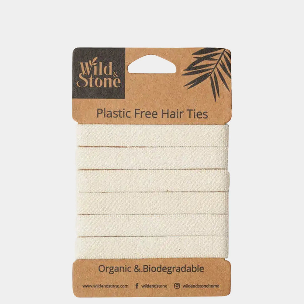 Plastic Free Hair Ties - 6 Pack - Blonde Wild And Stone