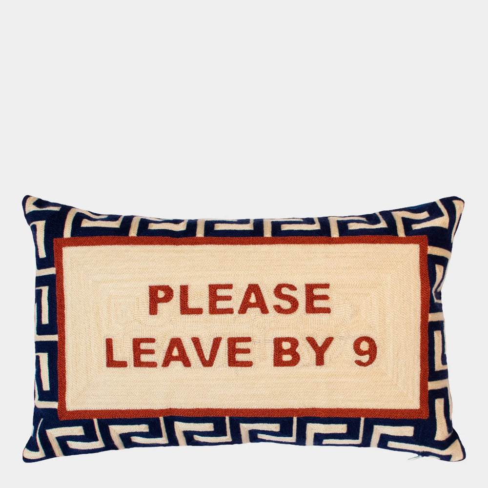 Please Leave by 9 Needlepoint Cushion The Pillow Drop