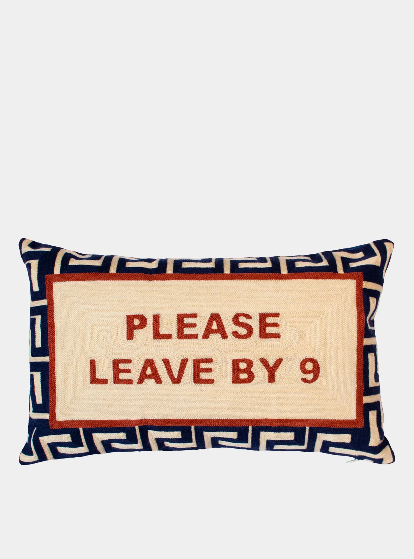 Please Leave by 9 Needlepoint Cushion The Pillow Drop