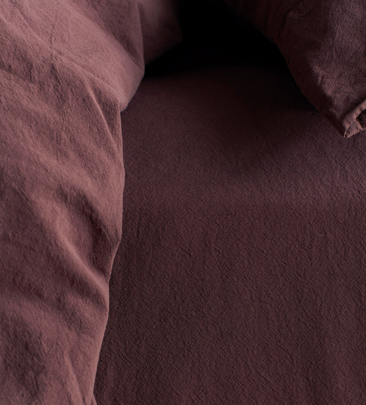 Plum Simply Organic Cotton Fitted Sheet - The Secret Linen Store