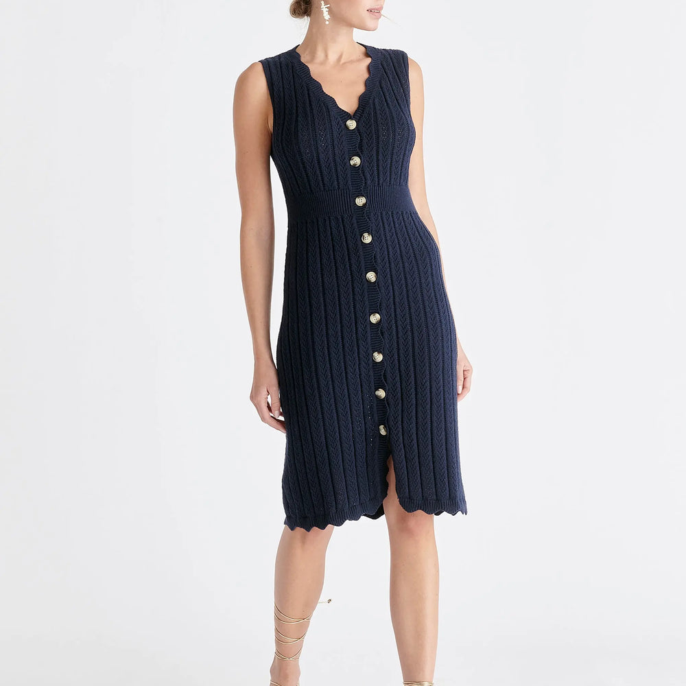 Pointelle Knitted Dress Paisie