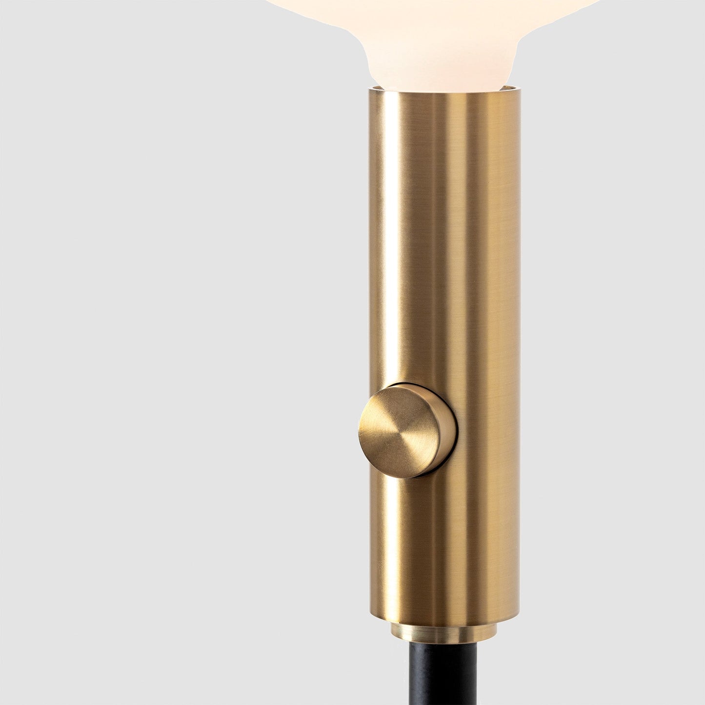 Poise Adjustable Floor Lamp in Brass + Oval II Tala