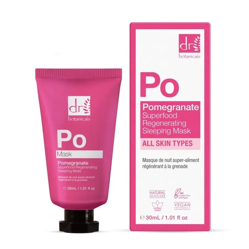 Pomegranate Superfood Regenerating Sleeping Mask 30ml Dr Botanicals