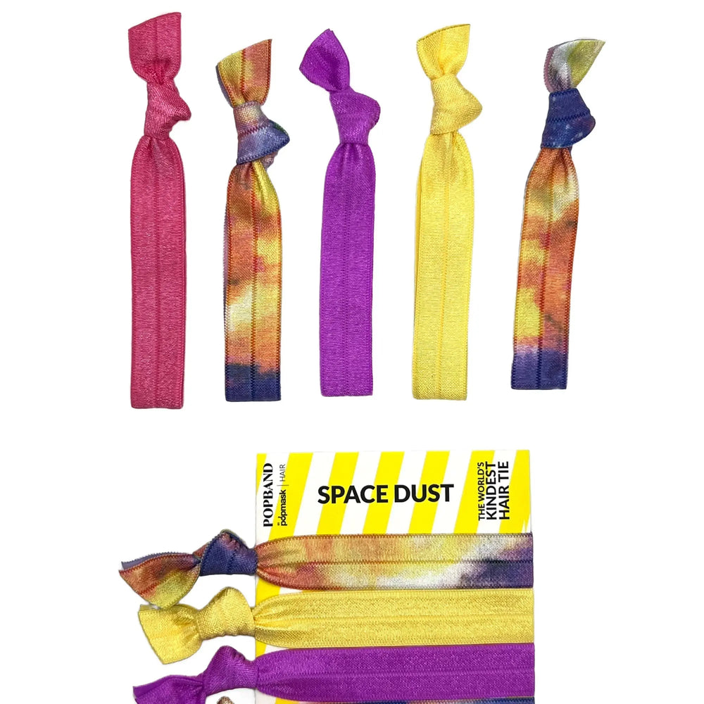 Popband Space Dust - 5 Pack of Soft, Stretchy 'No Dent' Hair Ties  - Ombre Popmask