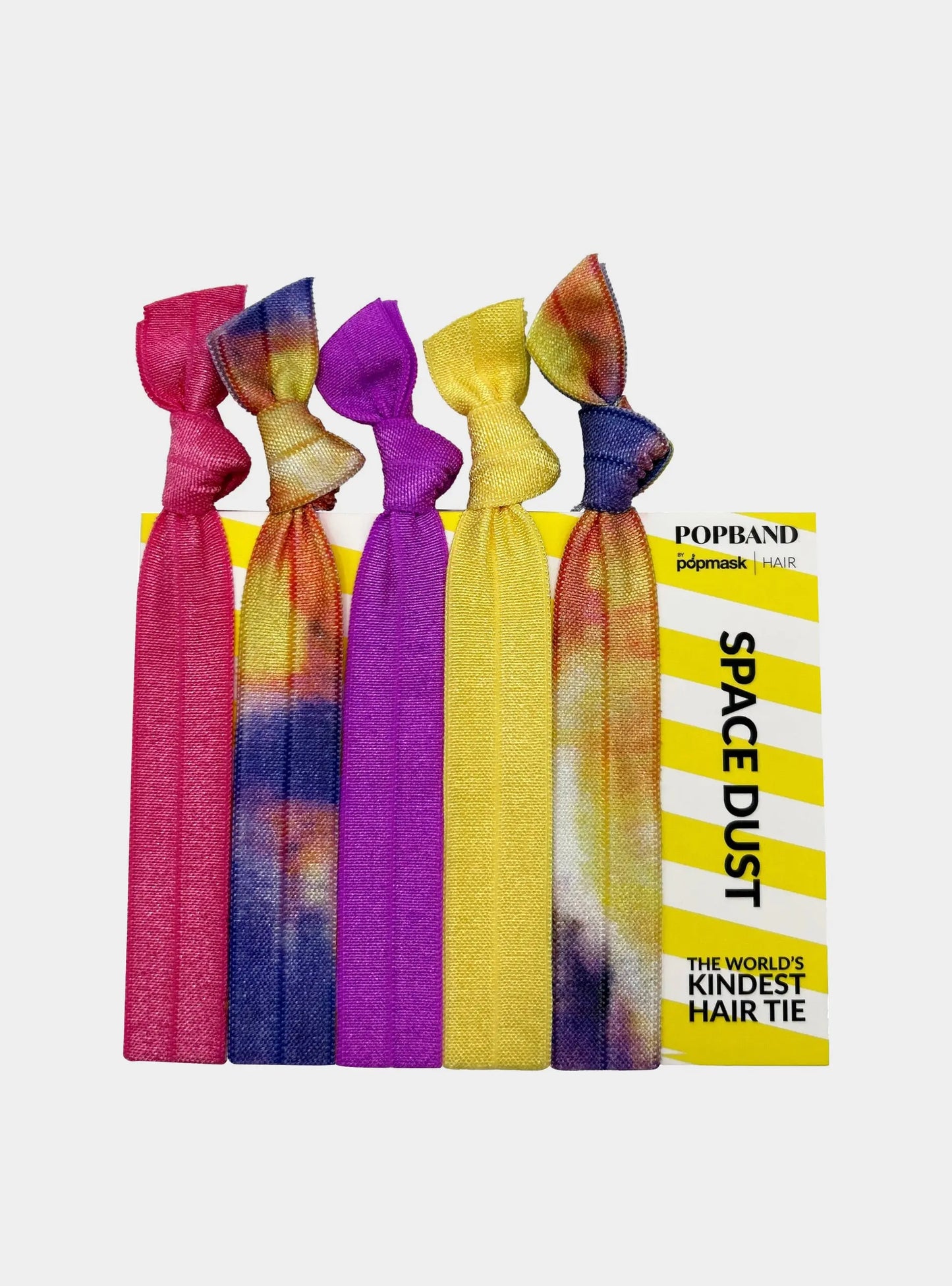 Popband Space Dust - 5 Pack of Soft, Stretchy 'No Dent' Hair Ties  - Ombre Popmask