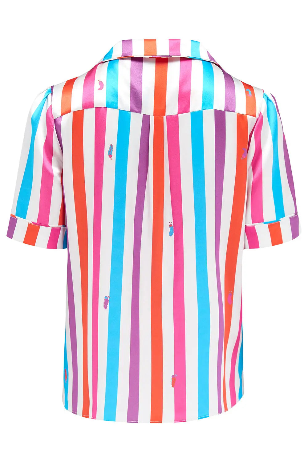 Poppy Hawaiian Stripe Silk Blouse Sleepy Wilson