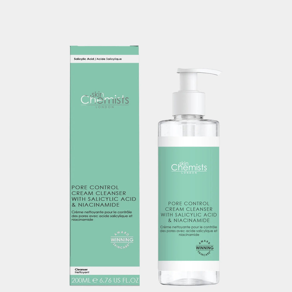 Pore Control Cream Cleanser with Salicylic Acid & Niacinamide 200ml skinChemists