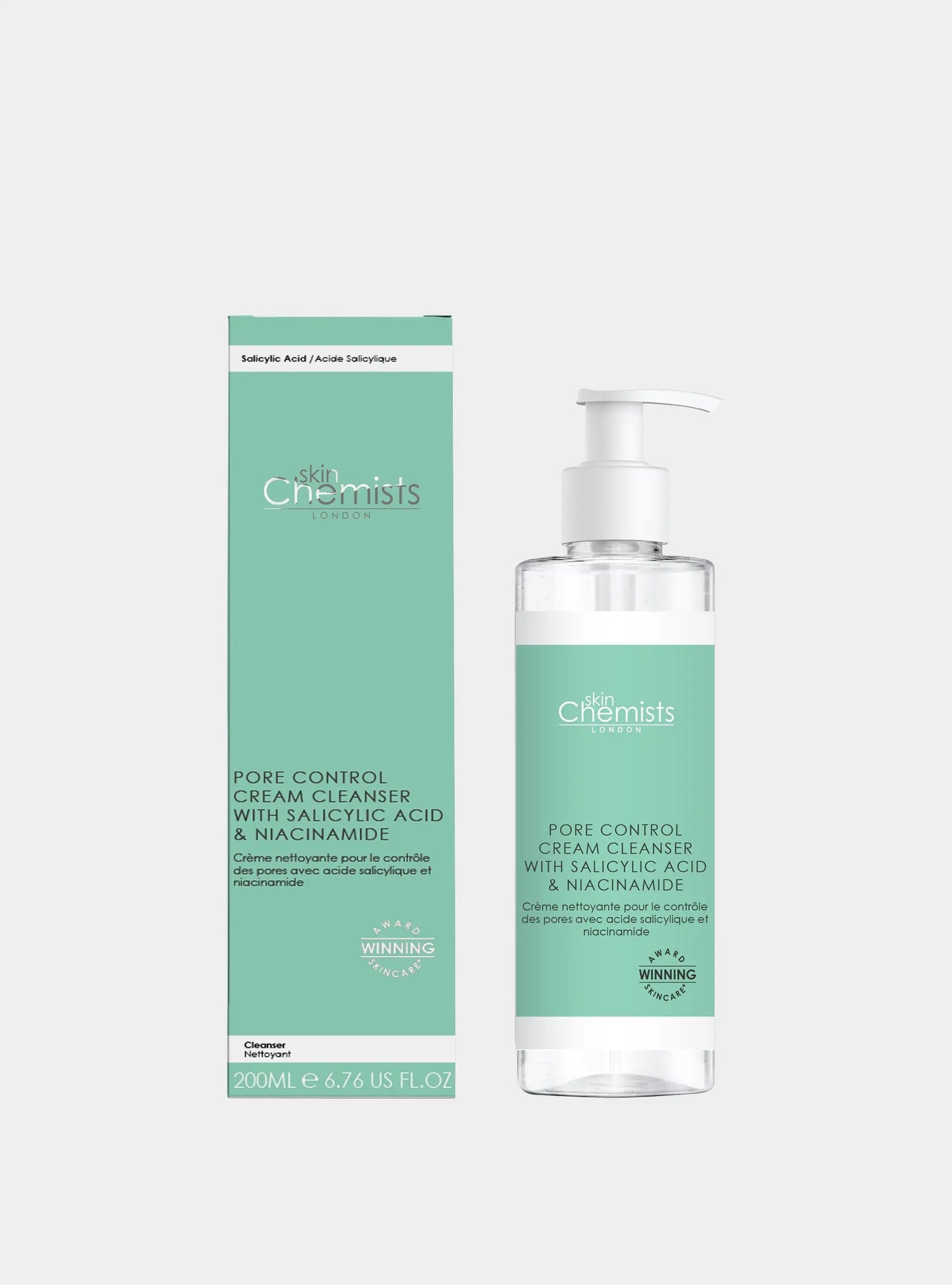 Pore Control Cream Cleanser with Salicylic Acid & Niacinamide 200ml skinChemists