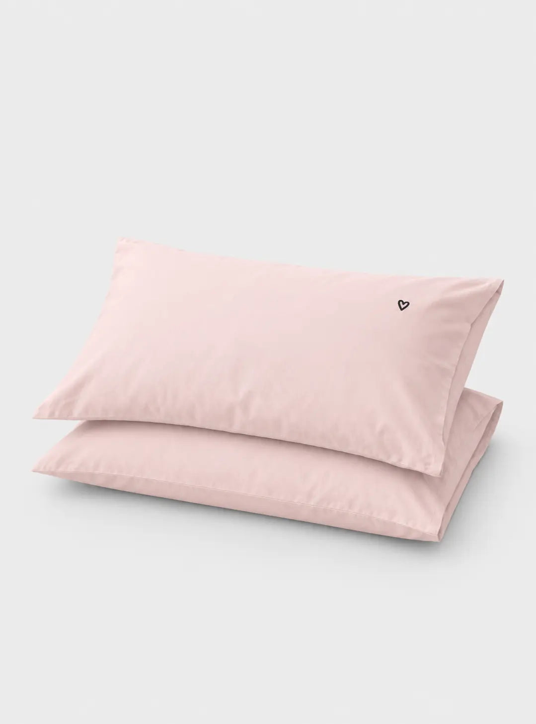 Porto Percale 400 TC pillowcases with embroidered hearts Torres Novas UK