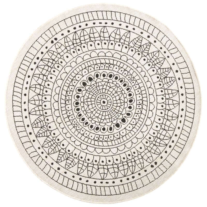 Porto Round Reversible Indoor-Outdoor Rug The Rugs