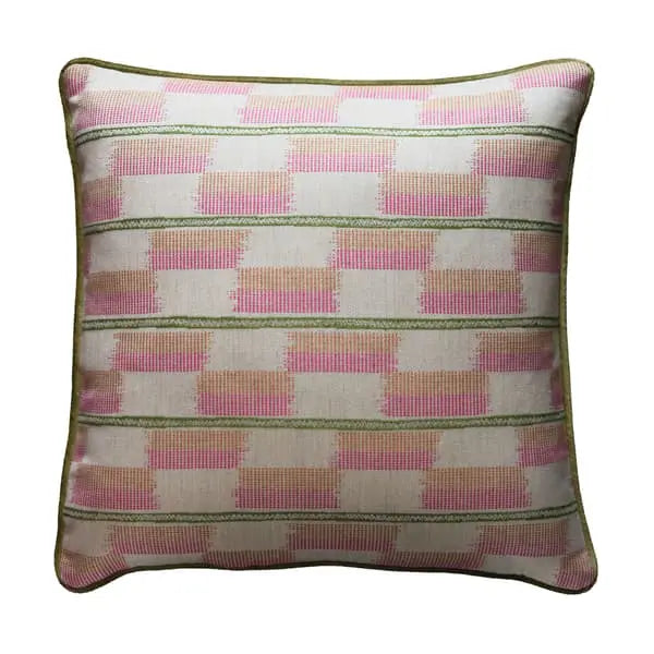 Positano Parasol, Sustainable Feather, Cushion Cotton Blend Geometric Andrew Martin