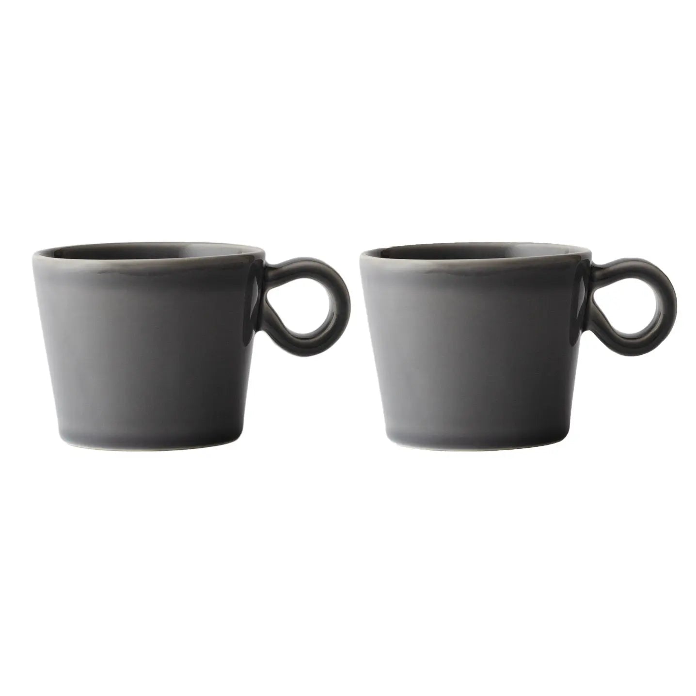 Potteryjo Daria Cup With Handle 2-Pack Clean Grey PotteryJo