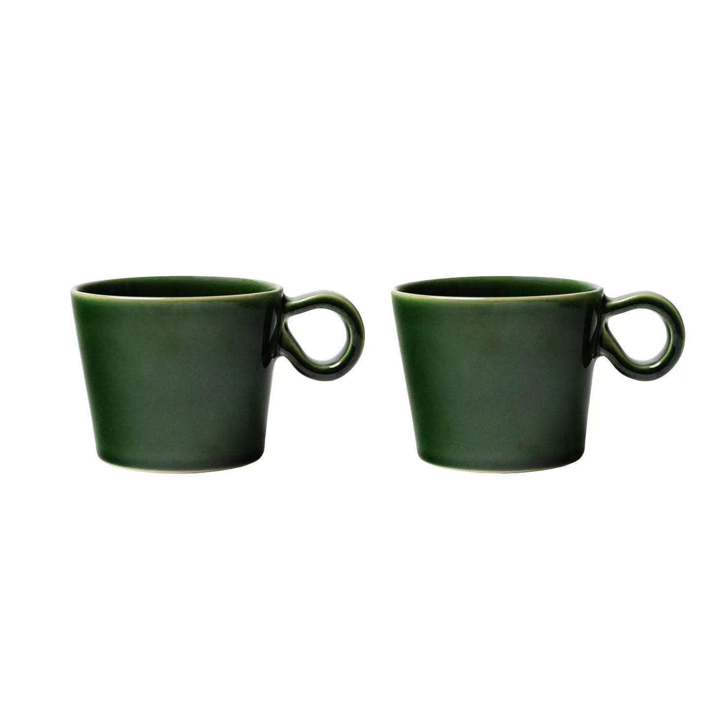 Potteryjo Daria Cup With Handle 2-Pack Moss PotteryJo