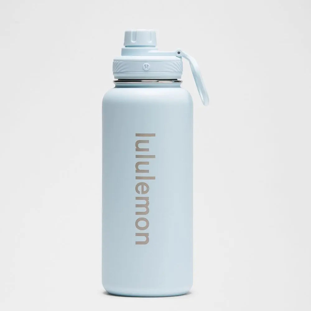 Powder Blue Back to Life Sport Bottle 32oz Straw Lid Lululemon