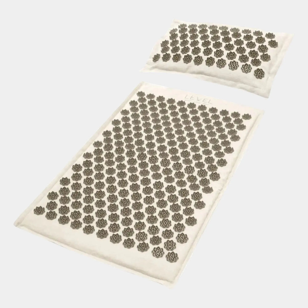 Premium Linen & Coconut Acupressure Mat & Pillow With Carry Bag SMUG