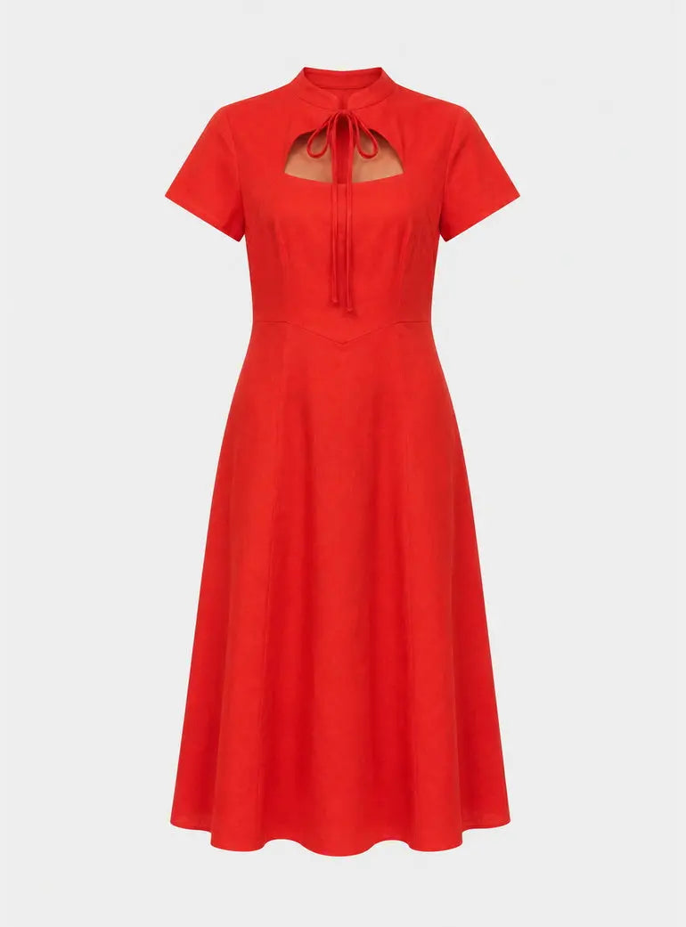 Primrose Midi Dress In Red Lily and Lionel