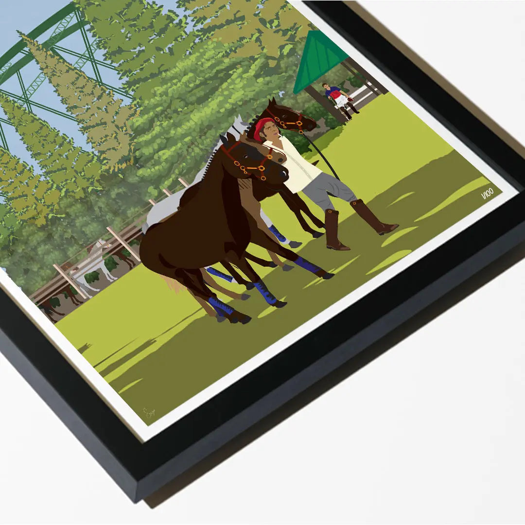 Puente de Hierro, San Enrique Travel art by SAX Doodle