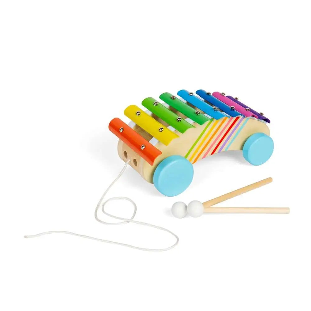 Pull Along Xylophone - Wooden Toy Toby Tiger