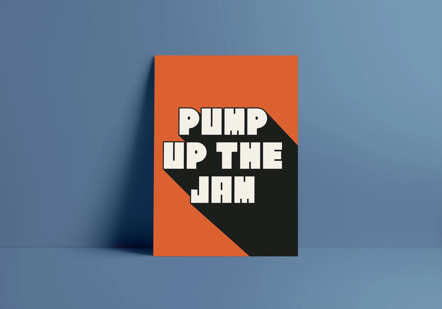 Pump Up The Jam A4 Lyric Print whowhatclaireart