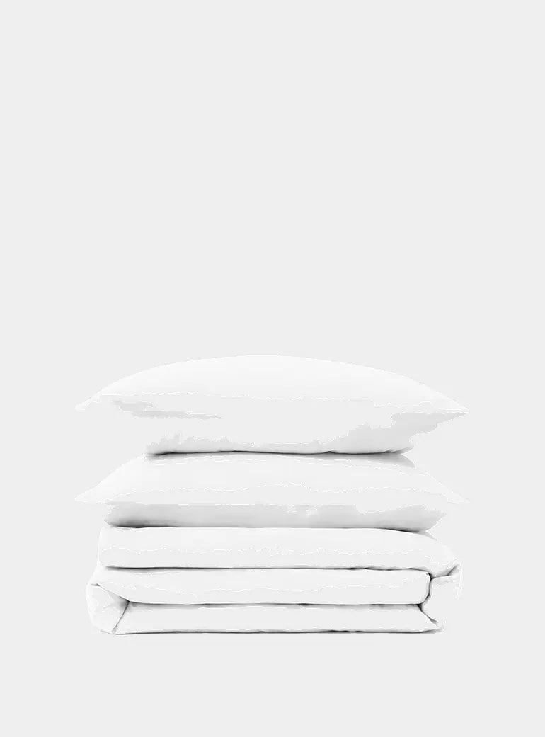 Pure White Cool Linen Bedding Set Simba