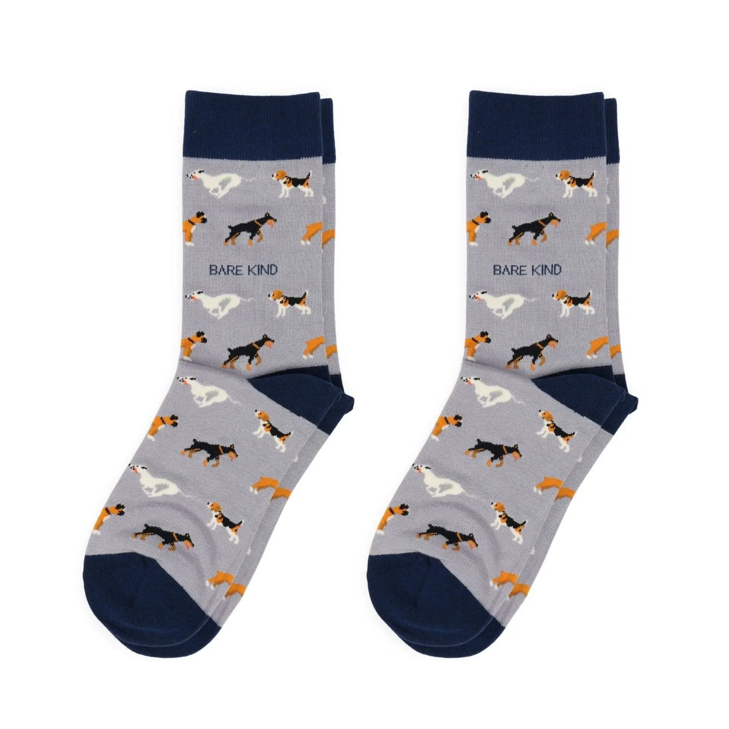 Purple Dog Pet Pair Bamboo Sock Set Bare Kind