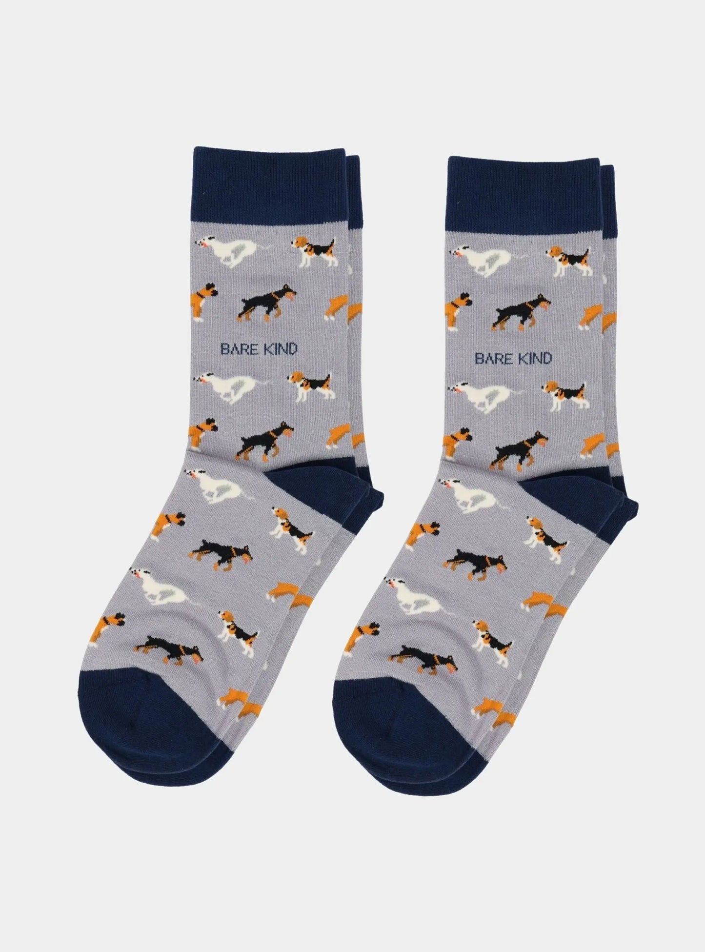 Purple Dog Pet Pair Bamboo Sock Set Bare Kind