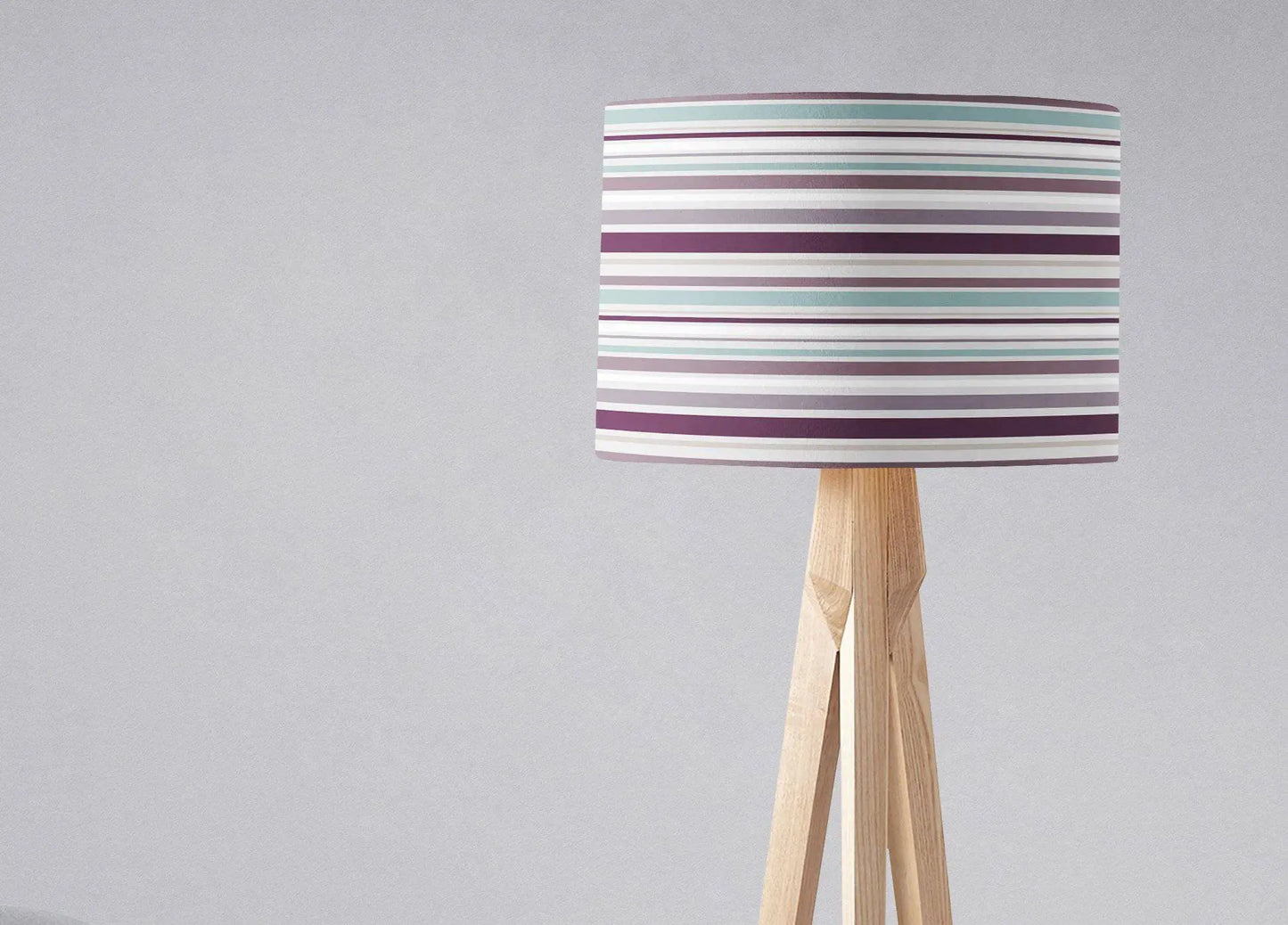 Purple Striped Lampshade, Ceiling or Table Lamp Shade Shadow bright