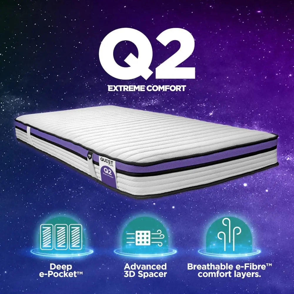 Quest Q2 Extreme Comfort Pocket Sprung Mattress Happy Beds