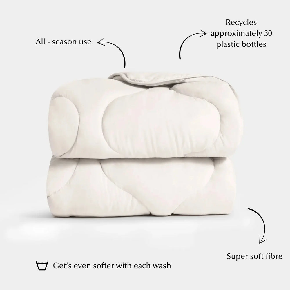 Quilted Snuggle Blanket in Wheat Ethical Bedding™