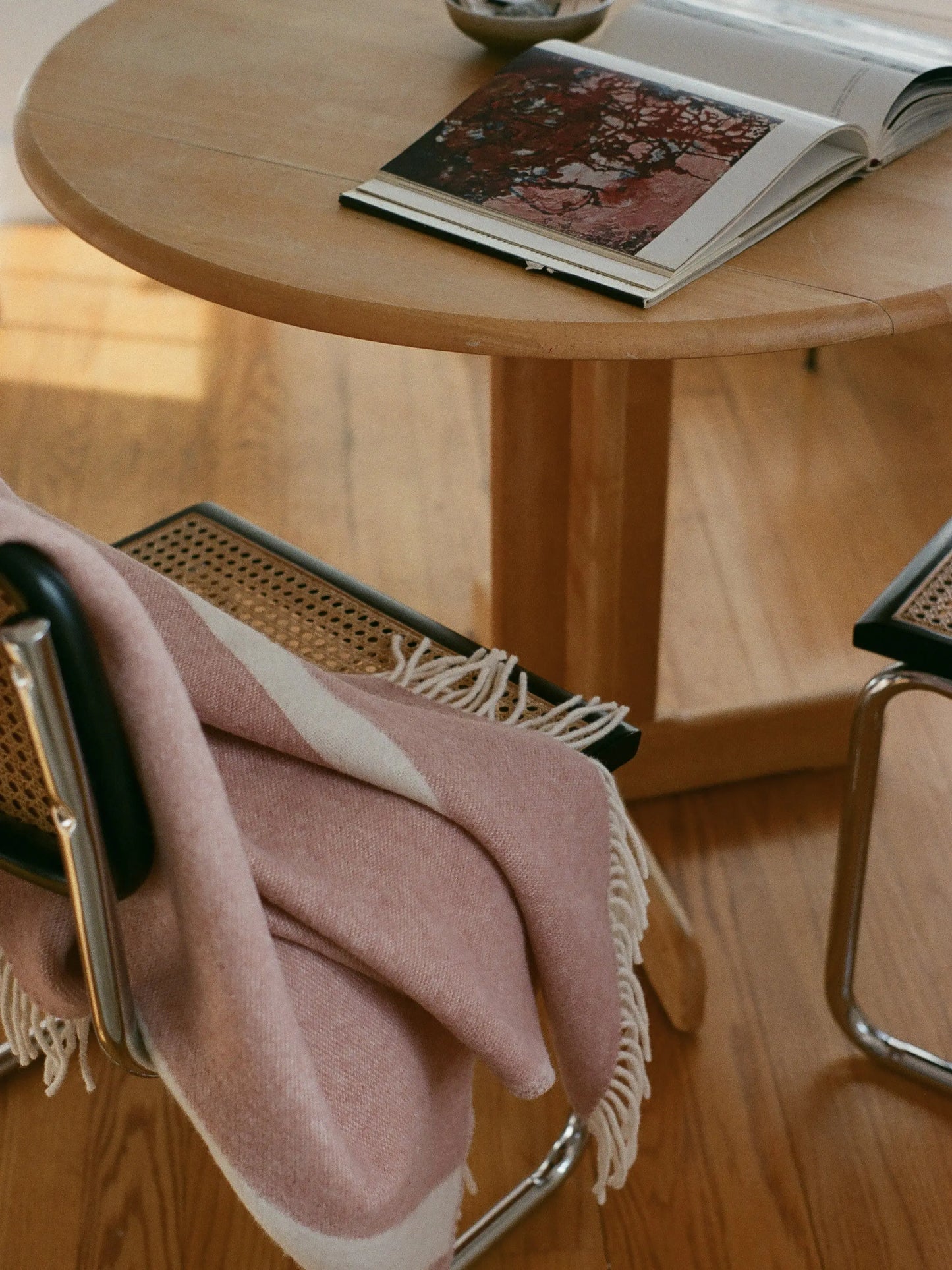 RIVER Dusty Pink Blanket Forestry Wool