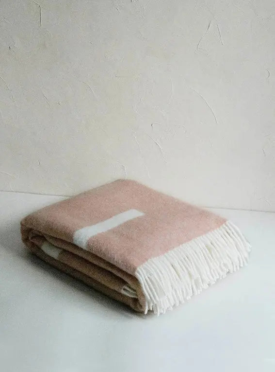 RIVER Dusty Pink Blanket Forestry Wool