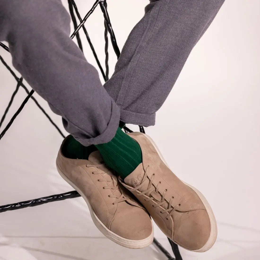 Racing Green Bamboo Socks Swole Panda