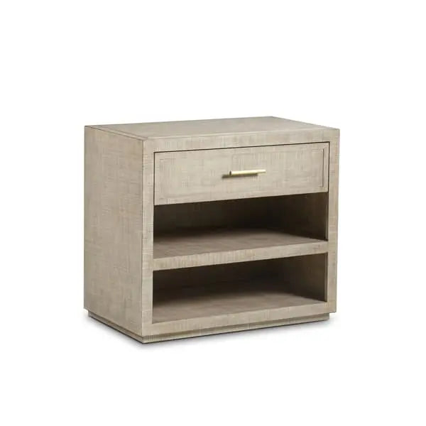 Raffles 1 Drawer Nightstand Natural Bedside Table Andrew Martin