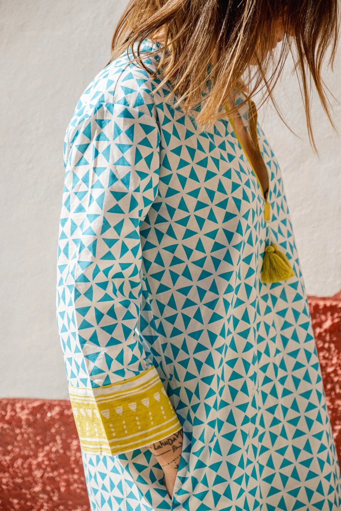 Raha Turquoise Kaftan Naree Clothing