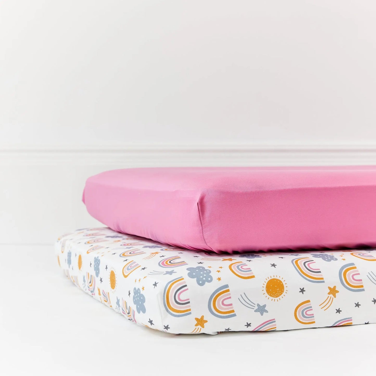 Rainbow Organic Cotton Fitted Sheet Kabode