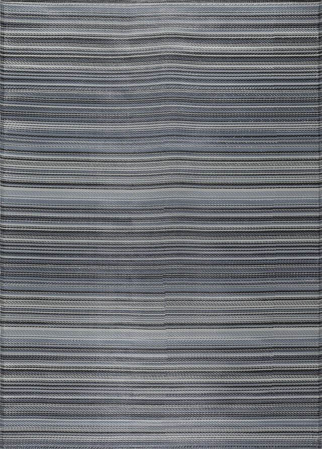 Rainbow Outdoor Rug Dark Grey | 1020 The Rugs