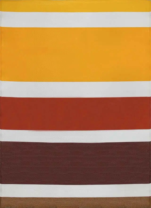 Rainbow Outdoor Rug Yellow | 1030 The Rugs