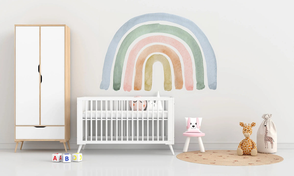 Rainbow Watercolour Wall Decal ClickWalls