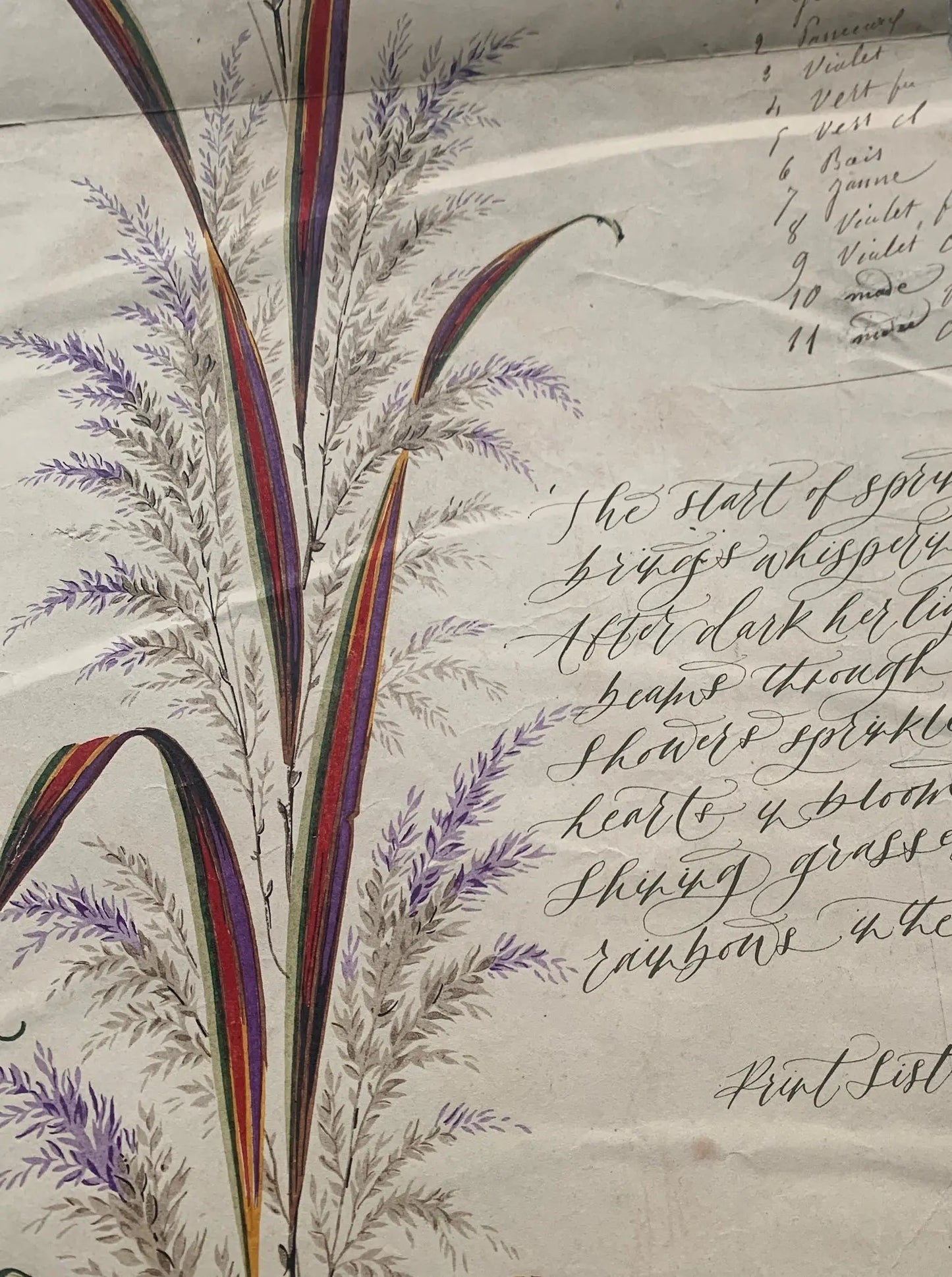 Rainbows in the Dew - The Originals - Calligraphy Collection Print Sisters