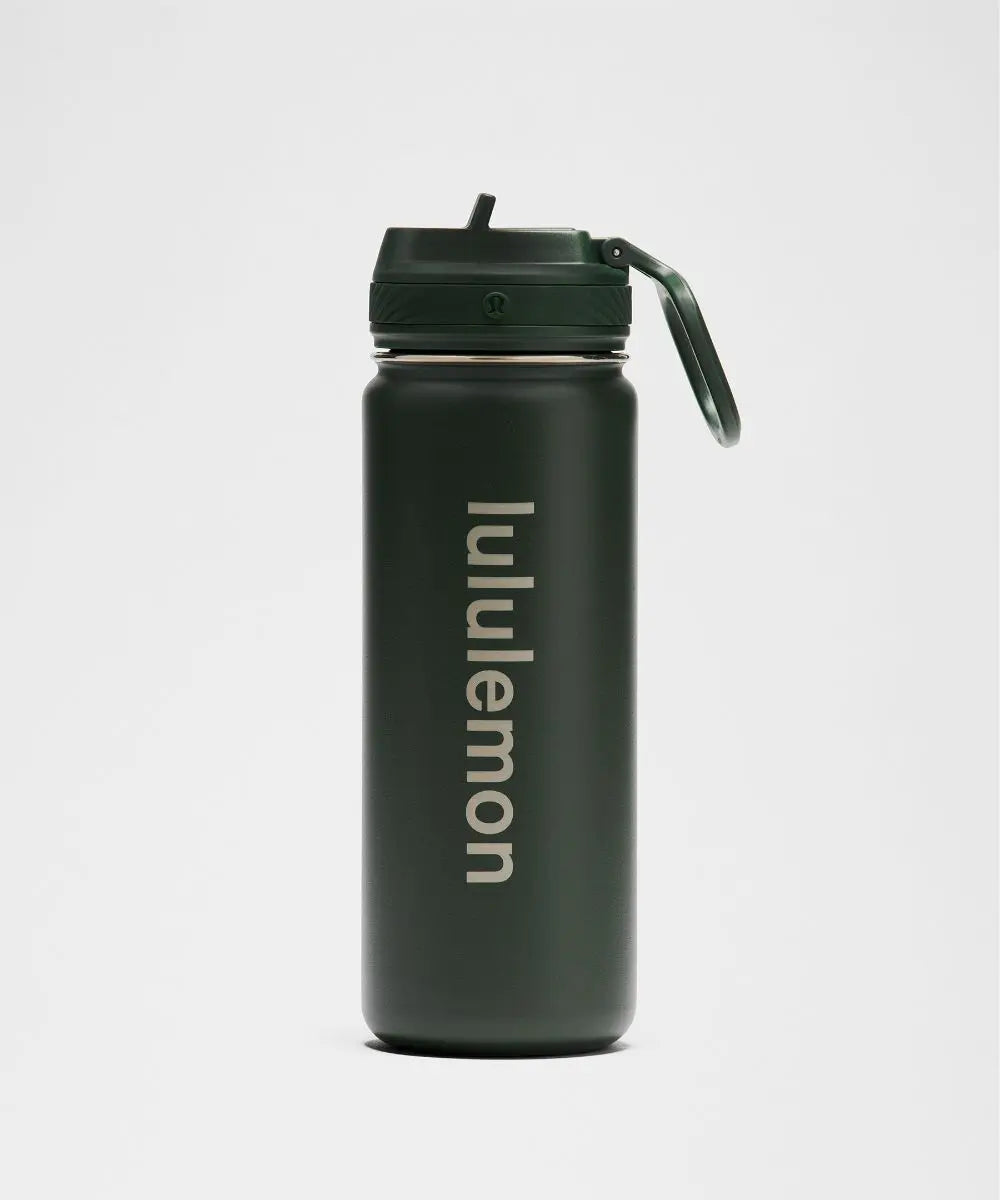 Rainforest Green Back to Life Sport Bottle 18oz Straw Lid Lululemon