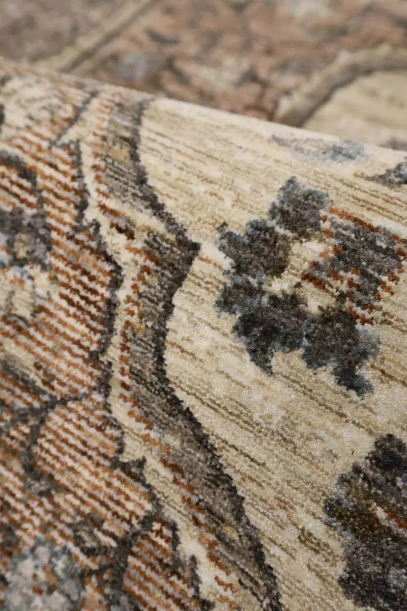 Raja Medallion Vintage Rug – Brown Heritage Elegance The Rugs